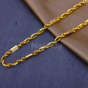 916 Mens Gold CZ Stylish Chain MCH863