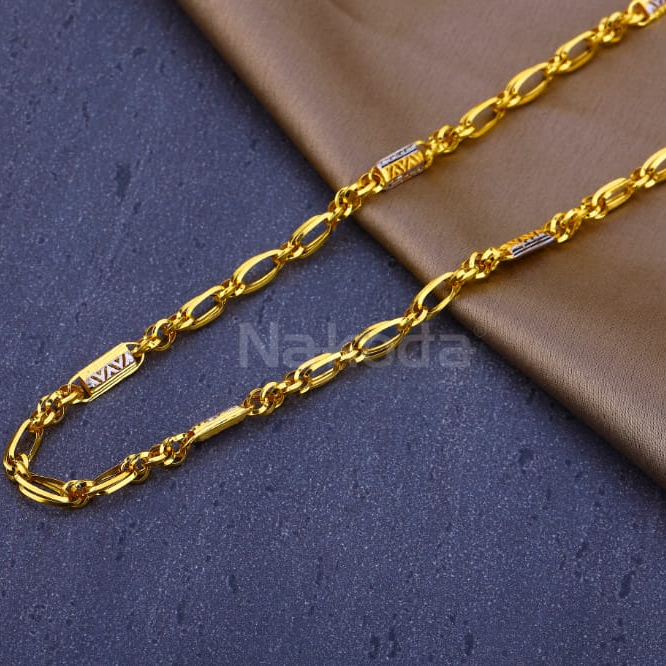 916 Mens Gold CZ Stylish Chain MCH863
