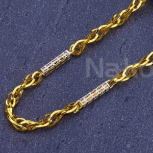 916 Mens Gold CZ Gorgeous Chain MCH862