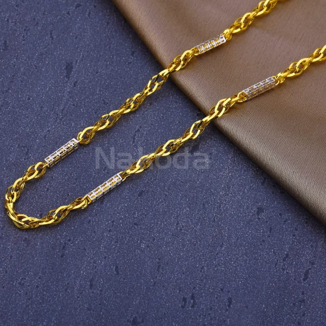 916 Mens Gold CZ Gorgeous Chain MCH862
