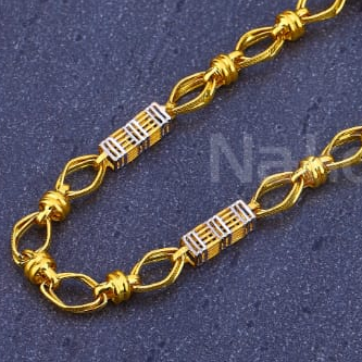 916 Mens Gold Hallmark Stylish Chain MCH856 - Image 3