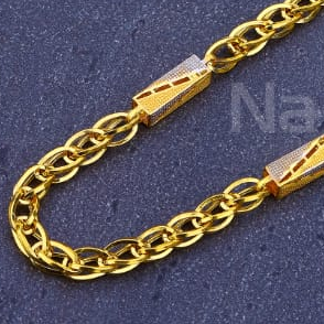 916 Mens Gold Hallmark Gorgeous Chain MCH854 - Image 2