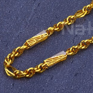 916 Mens Gold Gorgeous Chain MCH846 - Image 2