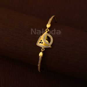 750 Gold Ladies Stylish Kada Bracelet LKB191