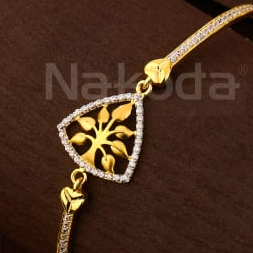 750 Gold Ladies Kada Bracelet LKB185