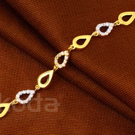 22KT Gold Ladies Delicate Bracelet LB617 - Image 2