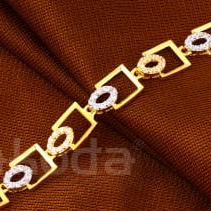 916 Gold CZ Ladies Stylish Bracelet LB606