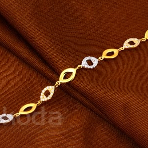 916 Gold CZ Ladies Gorgeous Bracelet LB605