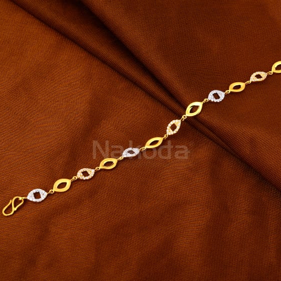 916 Gold CZ Ladies Gorgeous Bracelet LB605