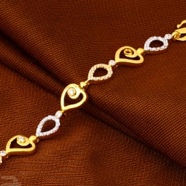 916 Gold CZ Ladies Exclusive Bracelet LB603