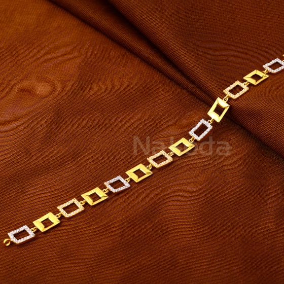 916 Gold CZ Ladies Classic Bracelet LB601
