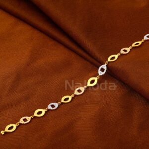 916 Gold CZ Ladies Bracelet LB600