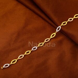 916 Gold CZ Ladies Bracelet LB599