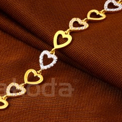 916 Gold Hallmark Designer Ladies Bracelet LB592
