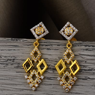 22KT Gold CZ Ladies Jummar Earrings LJE539