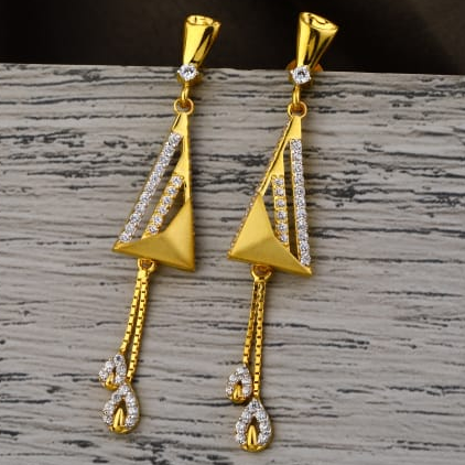 916 Gold CZ Ladies Stylish Jummar Earrings LJE512