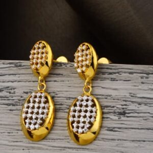 916 Gold CZ Ladies Exclusive Jummar Earrings LJE509