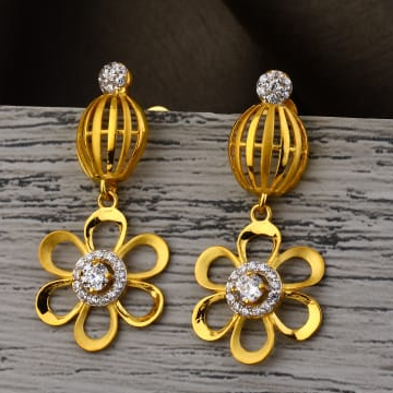 916 Gold Hallmark Ladies Stylish Jummar Earrings LJE504