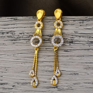 916 gold hallmark ladies gorgeous jummar earrings lje503