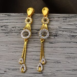 916 Gold Hallmark Ladies Fancy Jummar Earrings LJE502