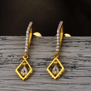916 Gold Hallmark Ladies Jummar Earrings LJE500