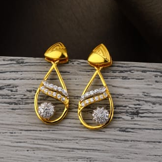 916 Gold Hallmark Ladies Designer Jummar Earrings LJE498