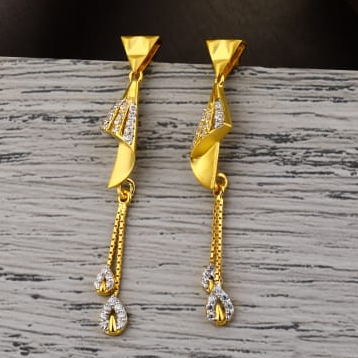 916 Gold Hallmark Ladies Jummar Earrings LJE496