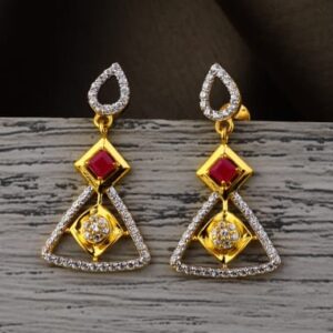 916 Gold Ladies Designer Jummar Earrings LJE489