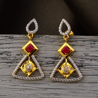 916 Gold Ladies Designer Jummar Earrings LJE489