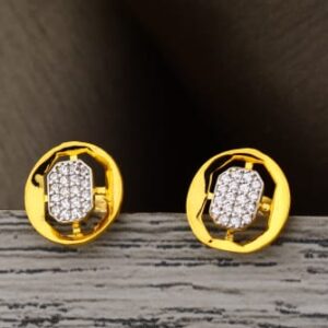22KT Gold CZ Hallmark Stylish Ladies Tops Earring LTE380