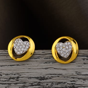 22KT Gold CZ Hallmark Fancy Ladies Tops Earring LTE379