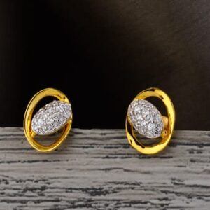 22KT Gold CZ Hallmark Ladies Tops Earring LTE376