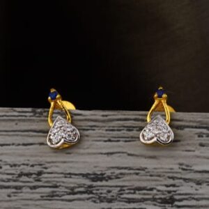 22KT Gold Hallmark Fancy Ladies Tops Earring LTE367