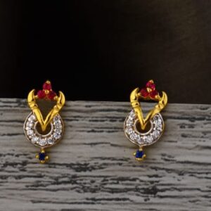 22KT Gold Hallmark Delicate Ladies Tops Earring LTE365