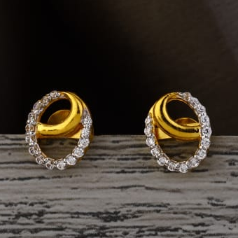 22KT Gold Ladies Fancy Tops Earring LTE360