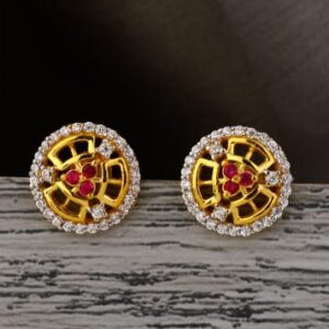 22KT Gold Ladies Designer Tops Earring LTE356