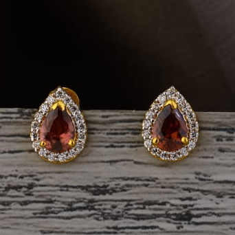 916 Gold CZ Hallmark Delicate Ladies Tops Earring LTE350