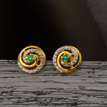 916 Gold CZ Ladies Fancy Tops Earring LTE343