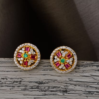 916 Gold Hallmark Designer Ladies Tops Earring LTE333