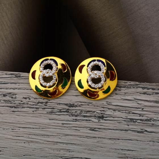 916 Gold Ladies Gorgeous Tops Earring LTE328