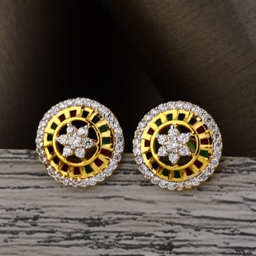 916 Gold Ladies Fancy Tops Earring LTE329