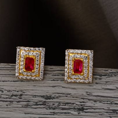 916 Gold Ladies Designer Tops Earring LTE325
