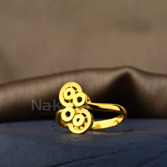 22KT Gold Hallmark Fancy Ladies Plain Ring LPR612