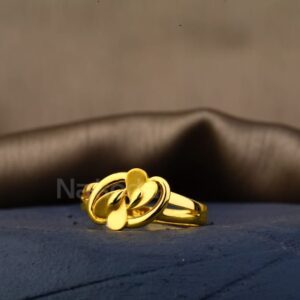 22KT Gold Hallmark Delicate Ladies Plain Ring LPR610