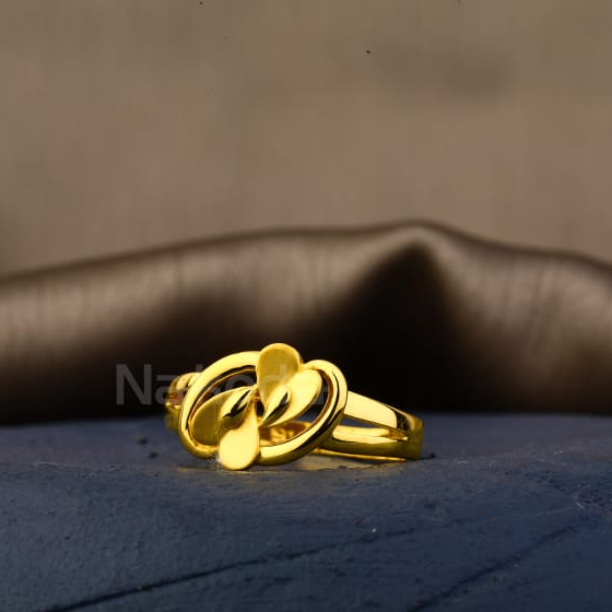 22KT Gold Hallmark Delicate Ladies Plain Ring LPR610