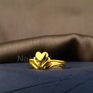 22KT Gold Designer Ladies Plain Ring LPR604