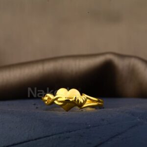 22KT Gold Exclusive Ladies Plain Ring LPR603