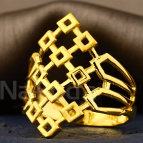 22KT Gold Classic Ladies Plain Ring LPR602 - Image 2