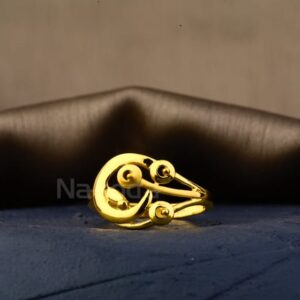 22KT Gold Exclusive Ladies Plain Ring LPR601