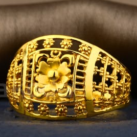 916 Gold CZ Hallmark Fancy Ladies Plain Ring LPR594 - Image 2
